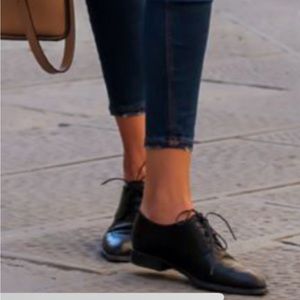 Frye Emory leather lace up Oxford shoes size 7 fits a 6.5